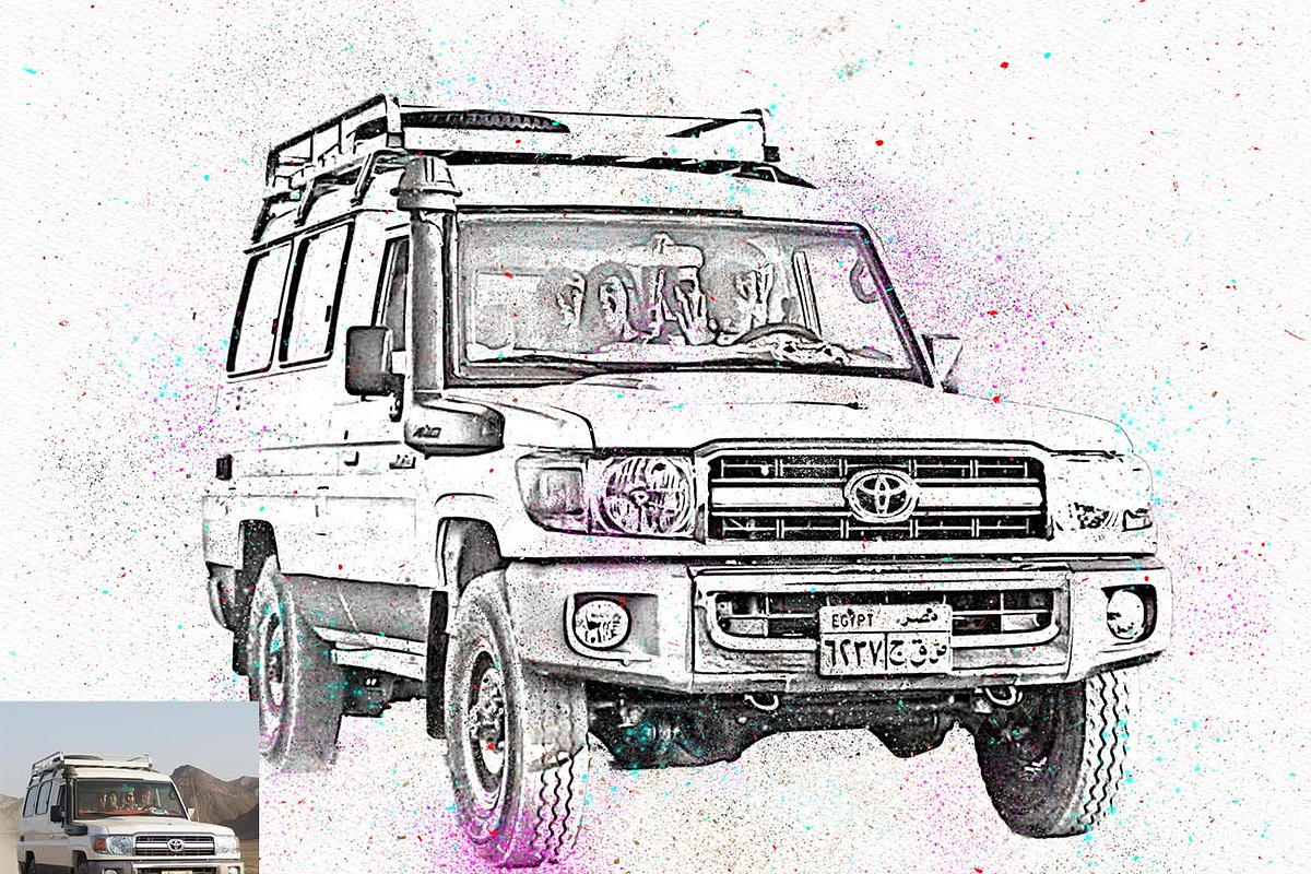Grunge Spray Art Photoshop Action, an Action Add-On by Studio Retouch (Photo 5 of 18)