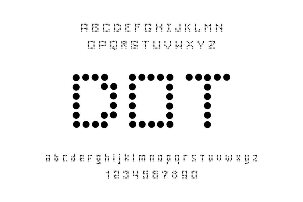 Dot Font, a Symbol Font by Volyk (Photo 1 of 2)