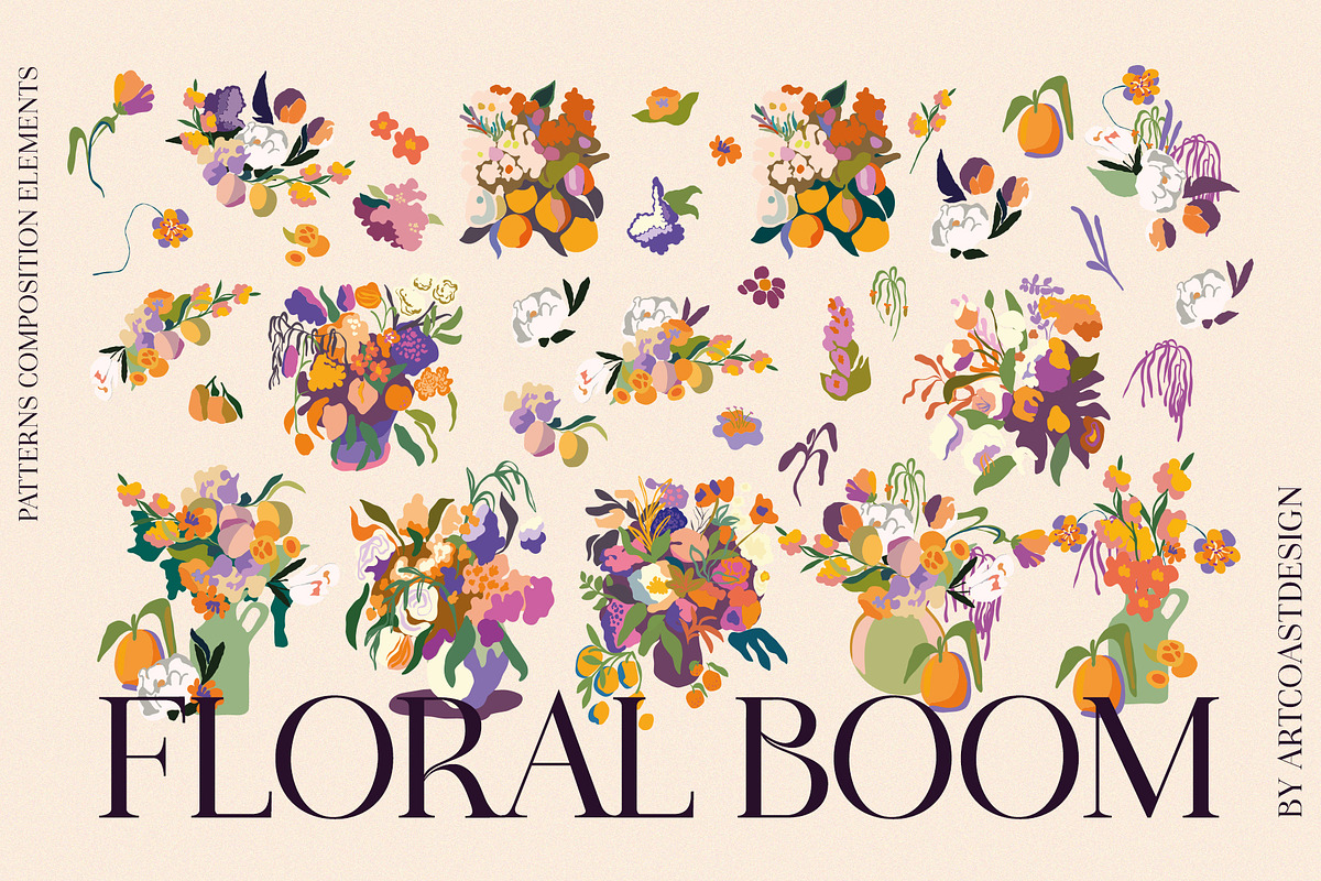 Floral Boom || Posters Affirmations, a Pattern Graphic by nadispasibenko (Photo 10 of 13)