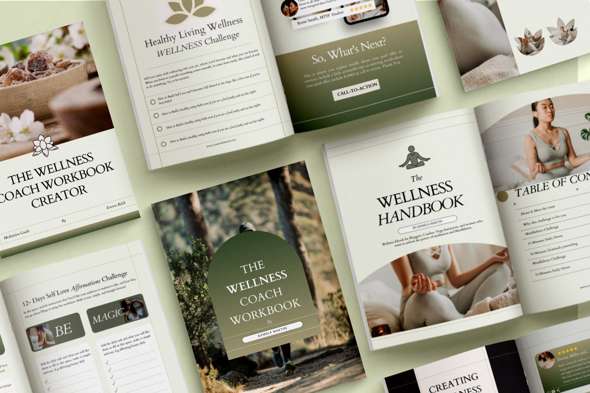 Wellness Coach Workbook Canva preview 2