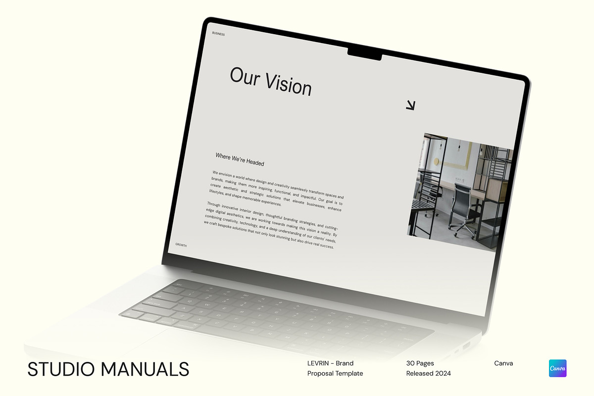 LEVRIN - Brand Proposal Template, a Social Media Template by Studio Manuals (Photo 6 of 8)