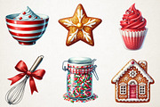 Holiday Baking Tools & Cookies Clipa, an Illustration by RobertsArt (Thumbnail 6 of 7)