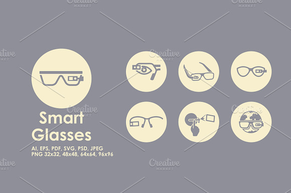 Smart Glasses Icons