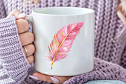 Feathers of Style, Flamingo Feathers, an Illustration by Pixels.Craft (Thumbnail 7 of 7)
