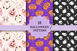 Halloween Seamless Patterns
