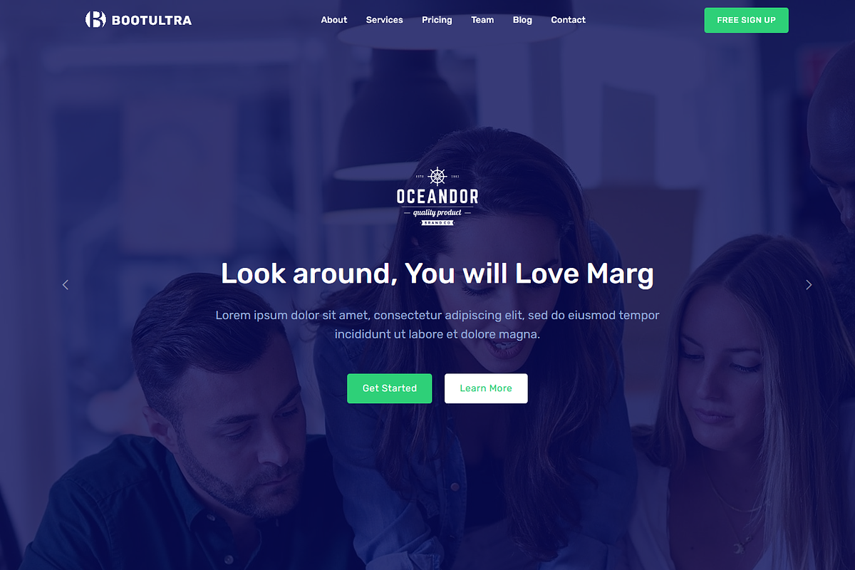 Bootultra - Landing Page Template, a Landing Page Template by Script Eden (Photo 6 of 11)