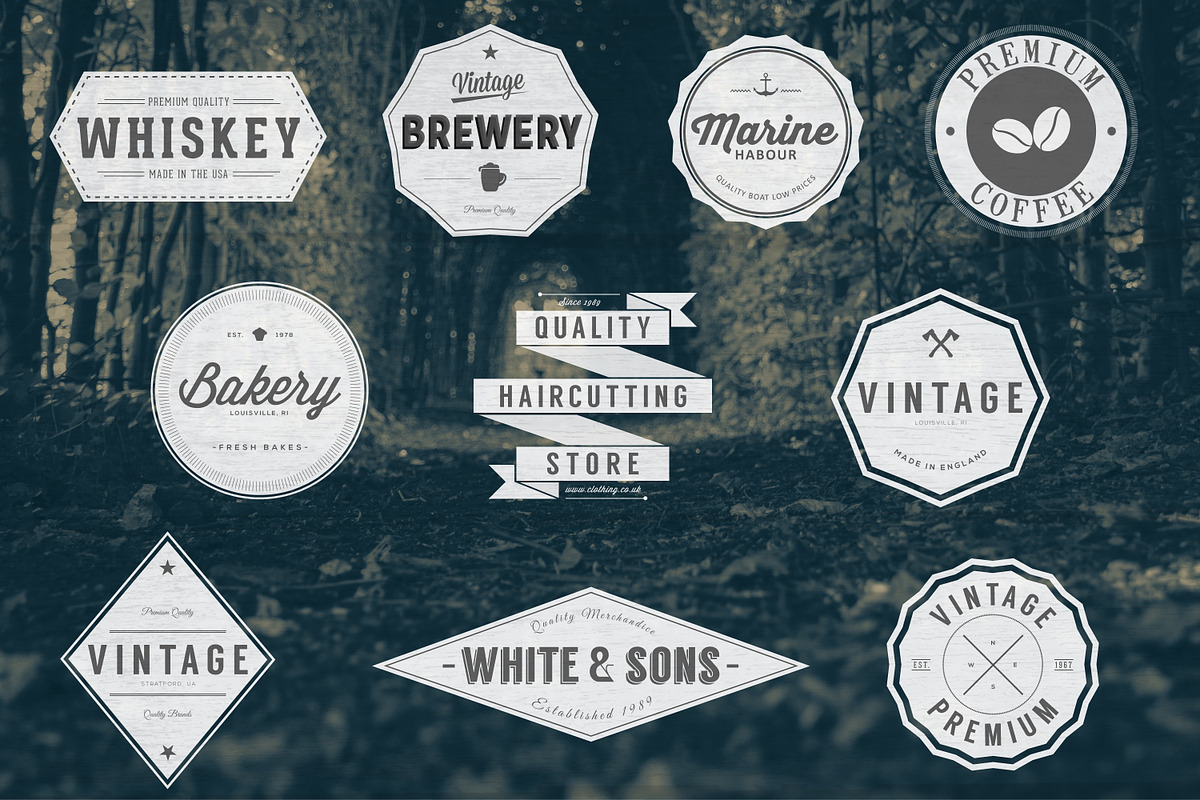 Vintage Logo Bundle, a Branding & Logo Template by Jack Gosbell (Photo 4 of 4)