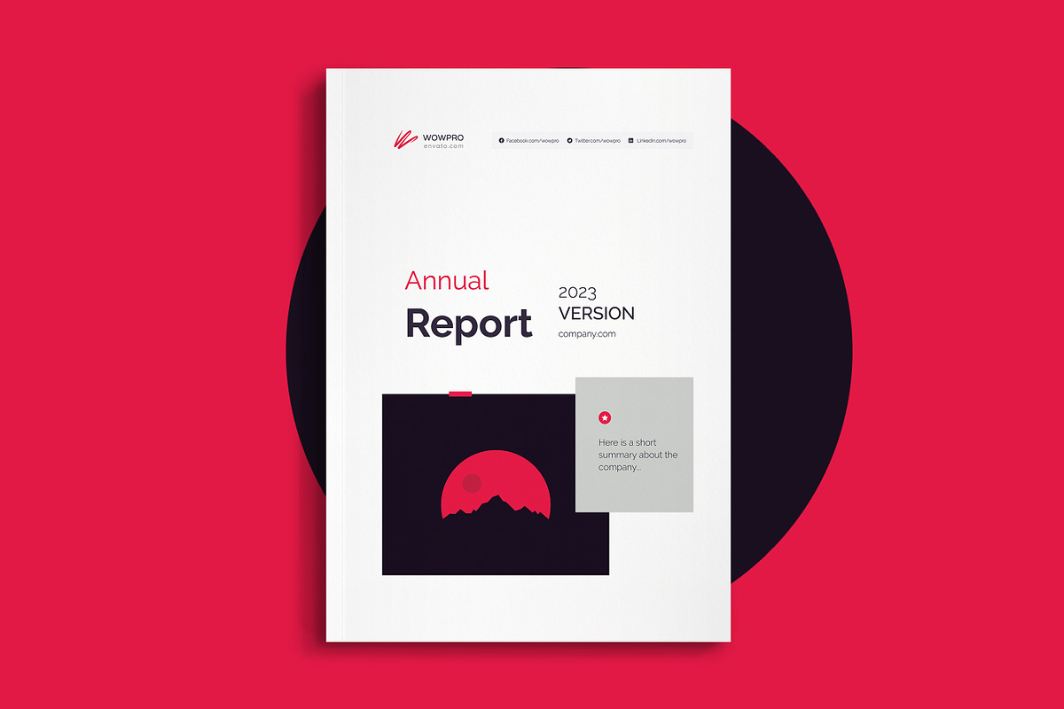Annual Report, a Brochure Template by WOWPro (Photo 1 of 12)