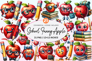 Back to School Funny Apple, a Graphic by CitraGraphics