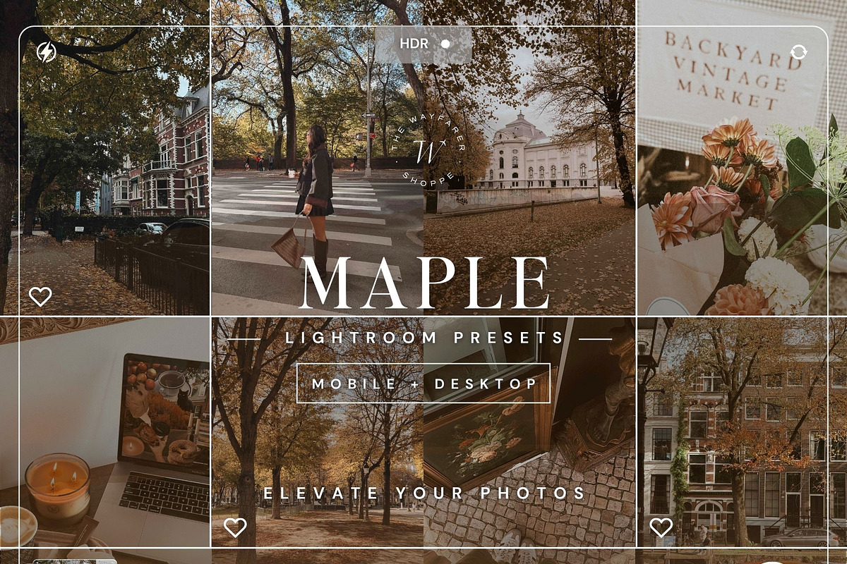 15 Aesthetic Fall Lightroom Presets, a Preset Add-On by TheWayfarerShoppe (Photo 1 of 8)