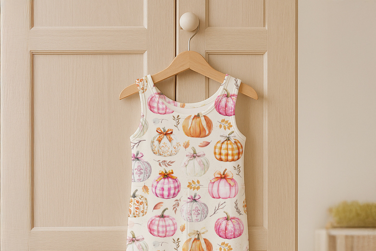 Pumpkin Pastel Seamless Pattern, a Pattern Graphic by Kreeya Art Shop (Photo 7 of 9)