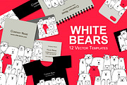 Card templates with white bears, a Card Template by Kudryashka (Thumbnail 1 of 14)