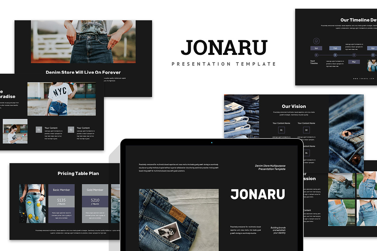 Jonaru : Fashion Keynote, a Presentation Template by Punkl Camp (Photo 1 of 9)