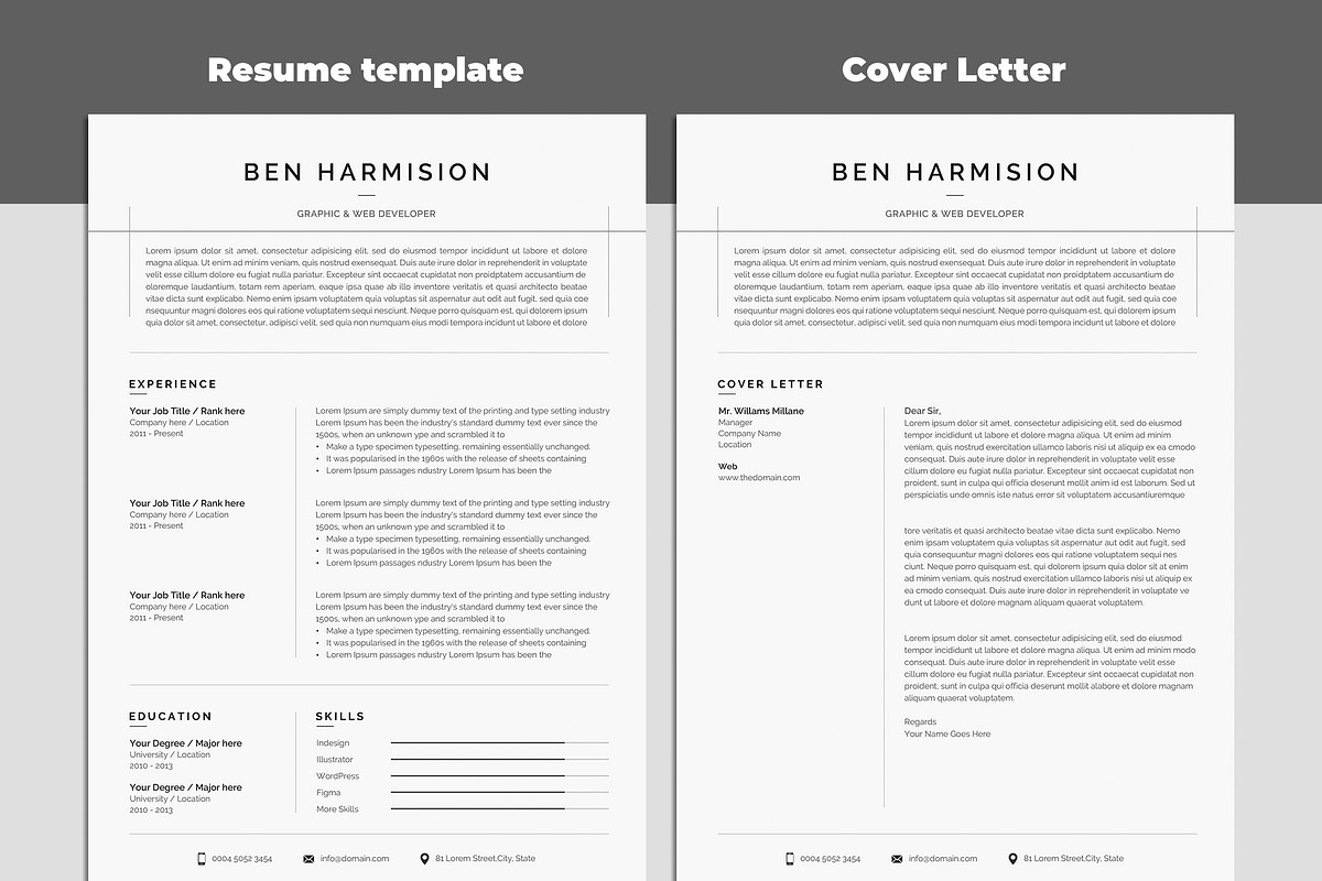 Cv template, a Resume Template by paulresume (Photo 2 of 4)