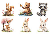 Forest Spring Woodland Animals Clipa, an Illustration by DreamArtGraphic (Thumbnail 4 of 4)