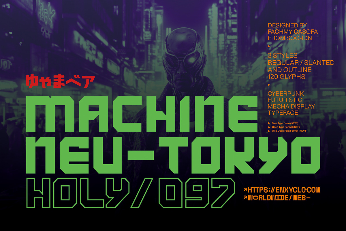 KARIXBY - Futuristic Cyberpunk Font, a Sans Serif Font by Enxyclo Studio (Photo 5 of 10)