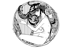 Art Nouveau vignette