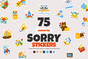 Animated Sorry Stickers, an Emoji Icon by Prosymbols (Thumbnail 1 of 7)