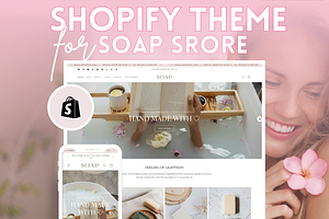 Pink Feminine Soap Shopify Theme