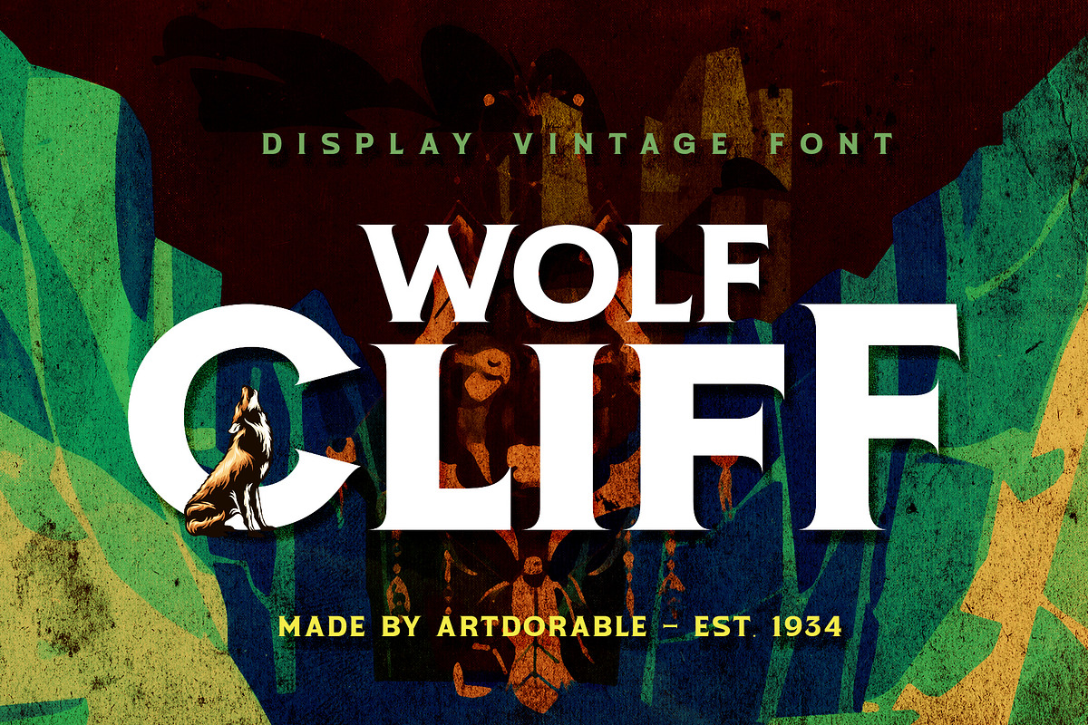 Wolfcliff - Display Vintage Font, a Script Font by Artdorable (Photo 1 of 10)