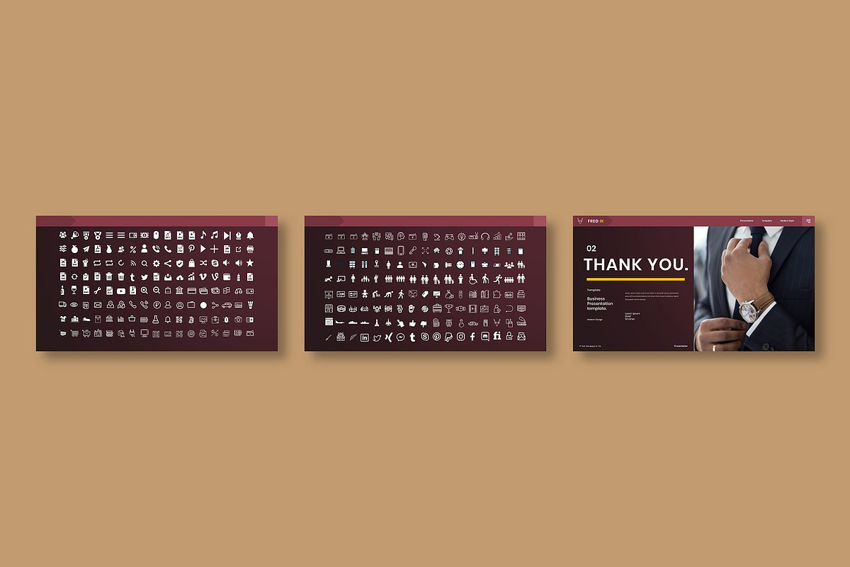 Fredik – Business PowerPoint Templat, a Presentation Template by Dens Creative Studio (Photo 6 of 6)