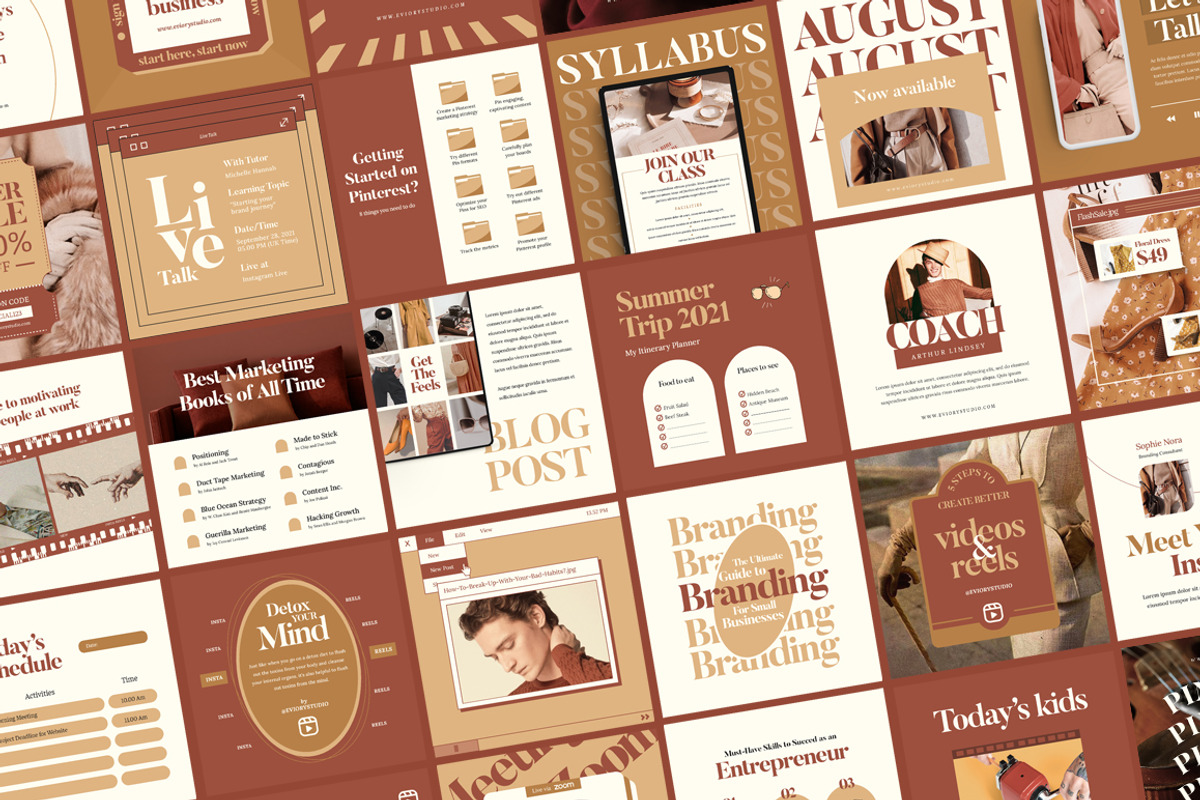 Instagram Creator For Coach CANVA PS, a Social Media Template by Eviory (Photo 12 of 57)