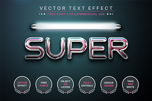 Super Light - Editable Text Effect