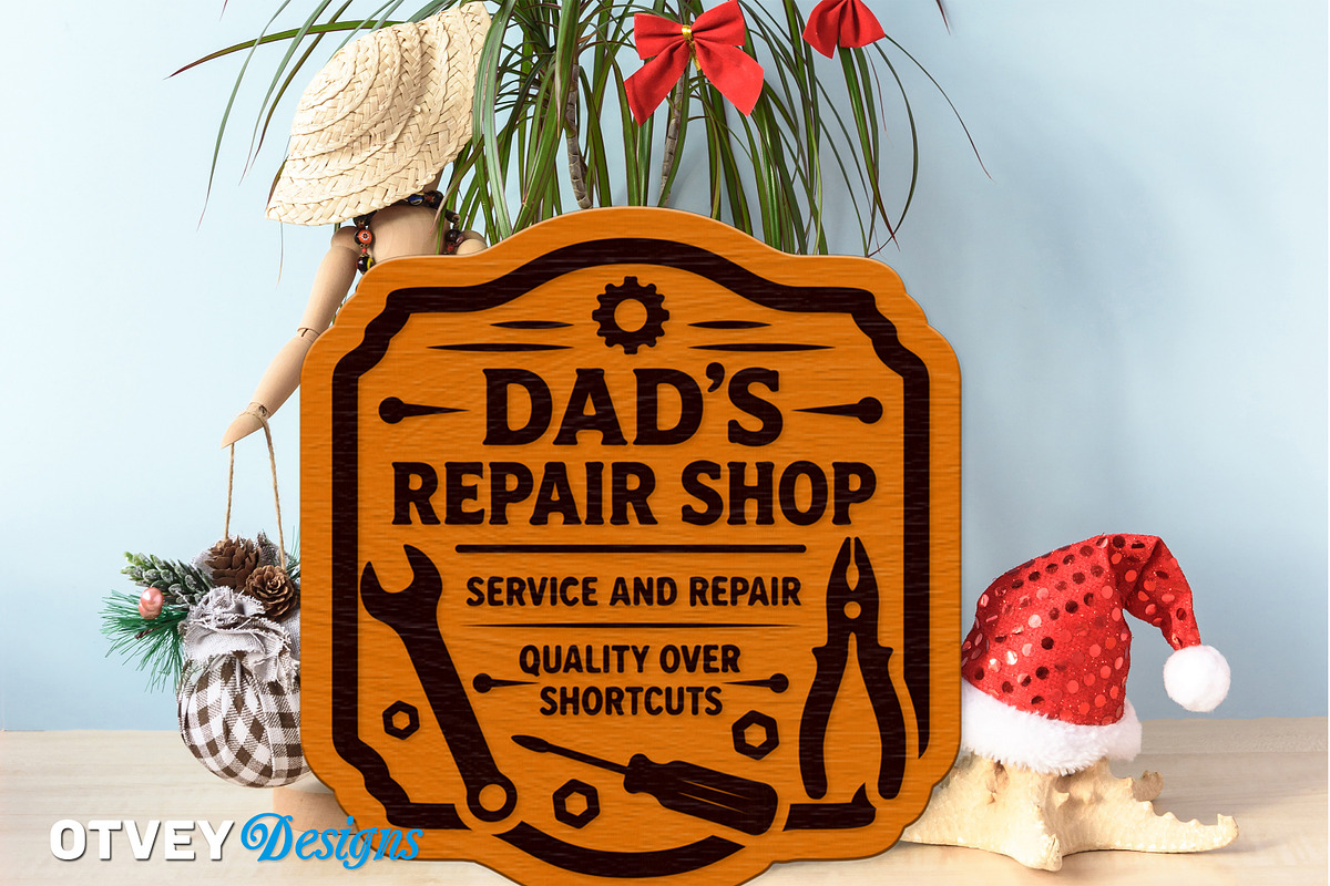 Dad's Garage Signs Workshop, an Object Graphic by OTVEY DESIGN (Photo 5 of 13)