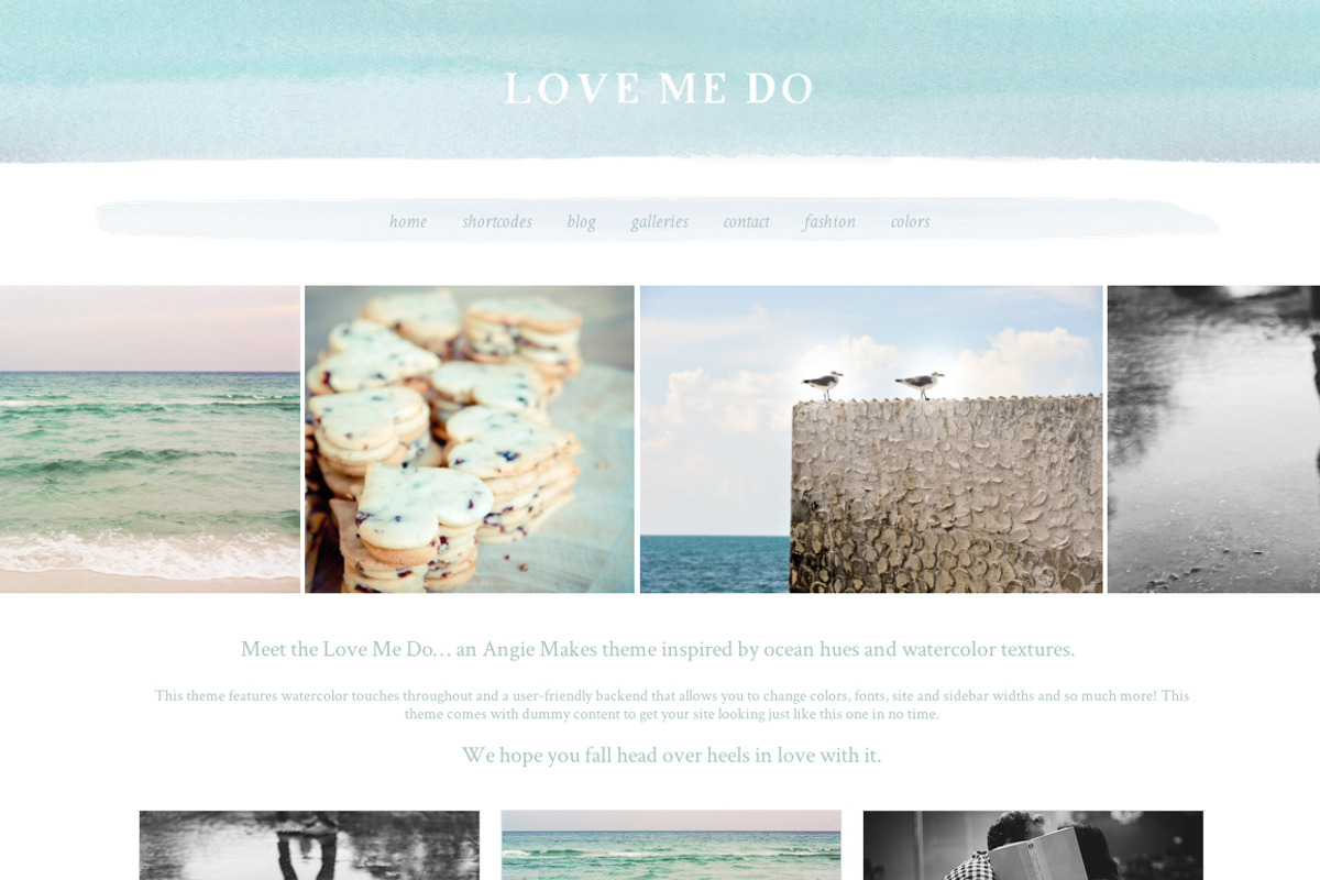 Love Me Do - WordPress Theme, a WordPress Template by angiemakeswebsites (Photo 1 of 5)