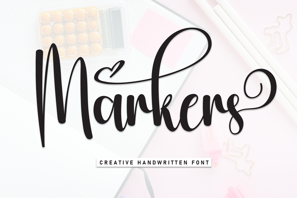 Markers | Script Font, a Handwritten Font by Scratchones (Photo 1 of 9)