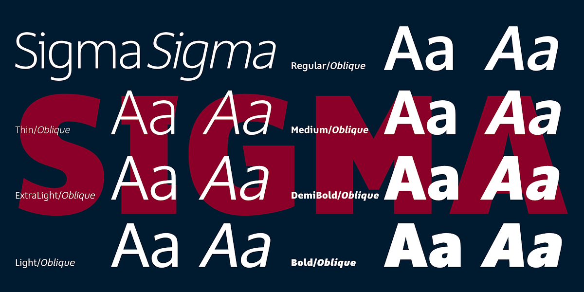 Sigma, a Sans Serif Font by Wiescher-Design (Photo 6 of 10)