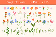 Flowers PNG Clipart Vector Patterns, a Pattern Graphic by AnnaViolet_store (Thumbnail 2 of 16)