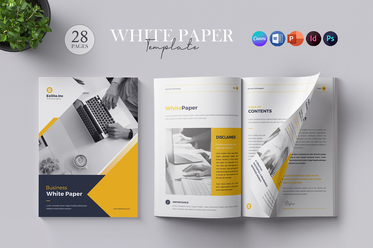 White Paper, a Brochure Template by Orcshape Studio (Photo 1 of 14)