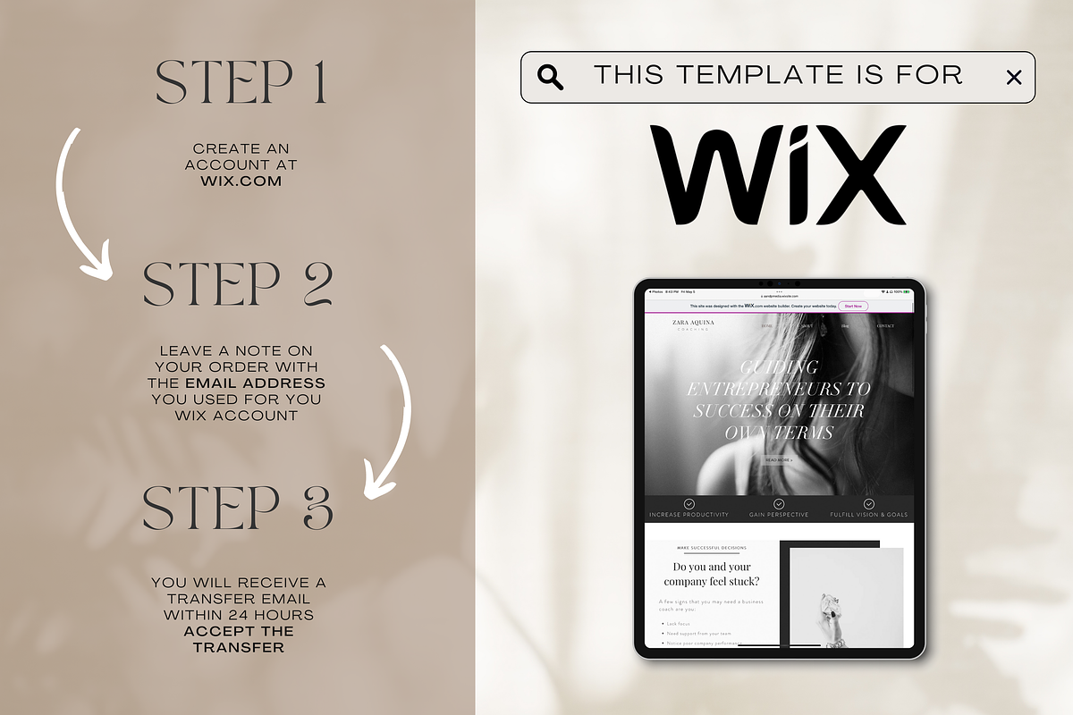 Website Template Design for Coaches, a Websites & App Template by Cosmic Design (Photo 4 of 8)