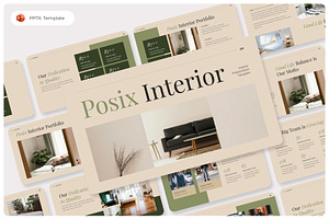 Posix- Interior Design PowerPoint, a Presentation Template by Premast