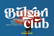 Bulgari Club, a Serif Font by Natural Ink Studio (Thumbnail 1 of 10)