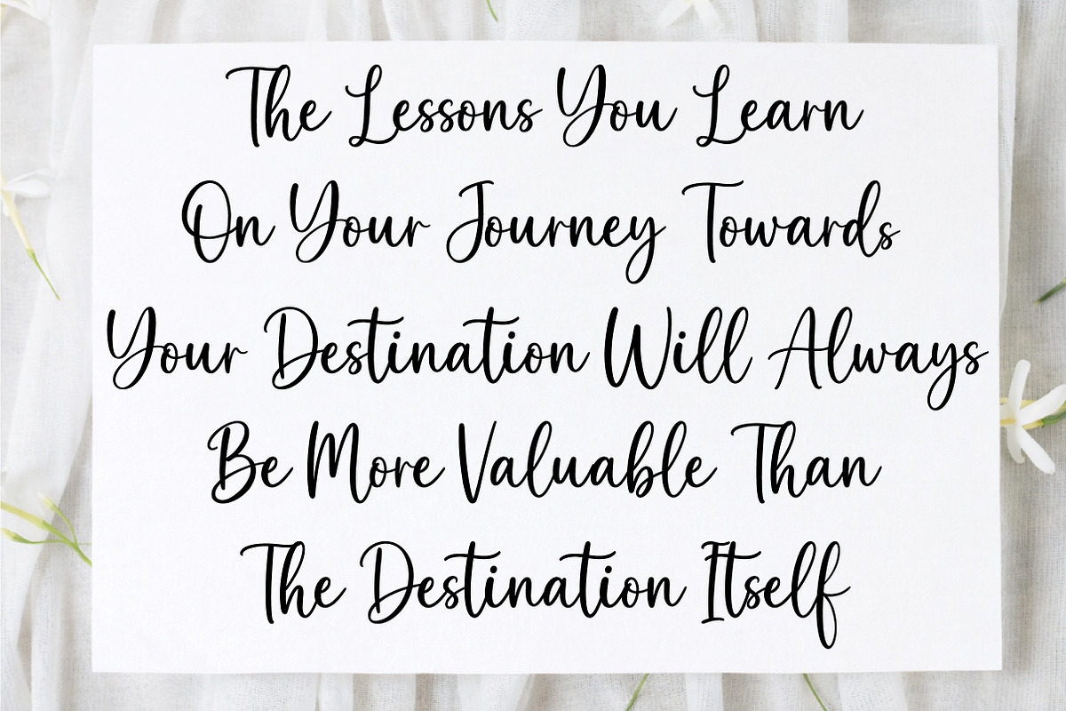 Lovely, a Script Font by Aura Typeface (Photo 4 of 7)