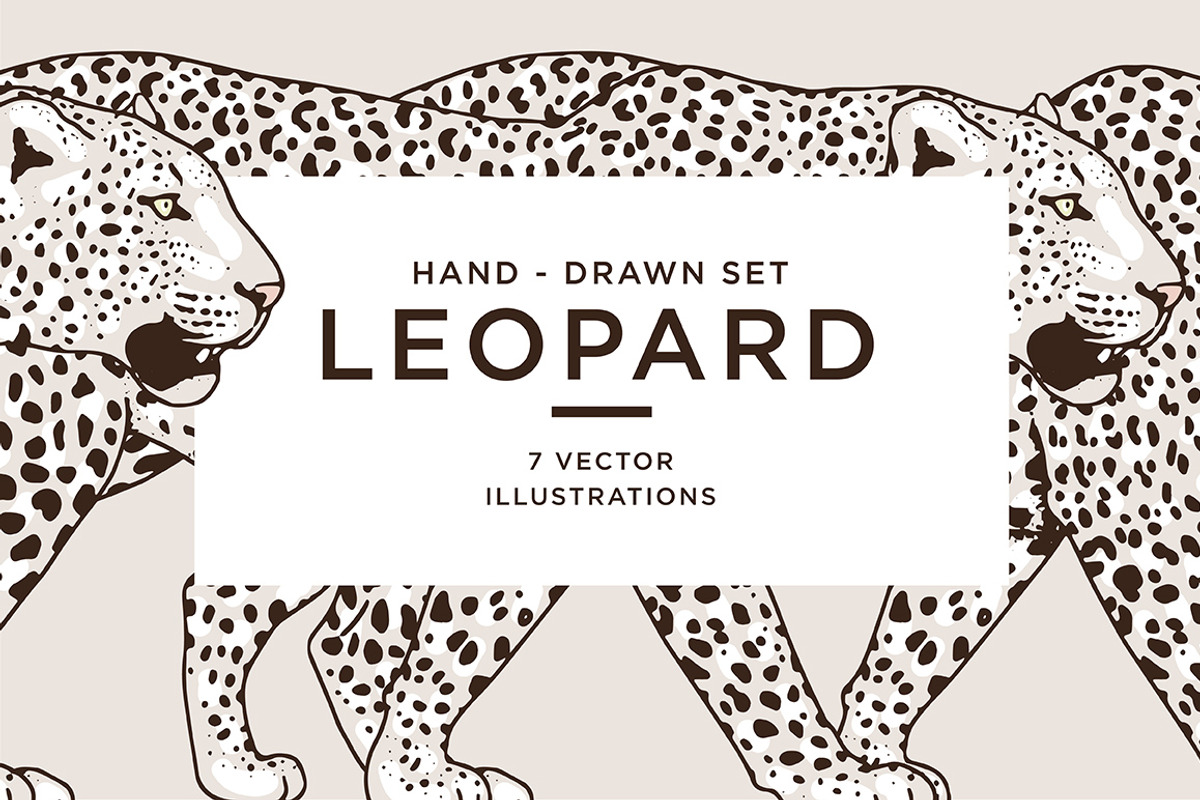 White LEOPARD, an Animal Illustration by Tanya Akhmett (Photo 1 of 6)