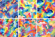 Rainbow Camouflage Seamless Patterns, a Pattern Graphic by PrintablesByFranklyn (Thumbnail 4 of 4)