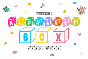 Alphabet Box -Playful Geometric Font, a Symbol Font by KiddoGlyphs Studio