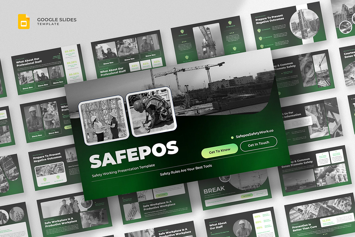 Workplace Safety Google Slides, a Presentation Template by fluffstudio (Photo 1 of 4)
