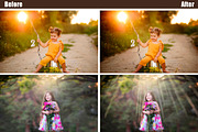 65 Sun ray overlay, natural light, a Layer Style Add-On by OverlayBox (Thumbnail 2 of 4)