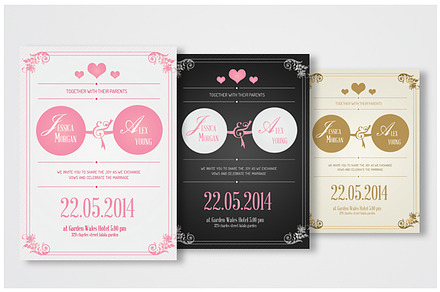 Vintage Wedding Card Package