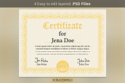 Certificate Template, a Stationery Template by Krukowski Graphics (Thumbnail 3 of 3)