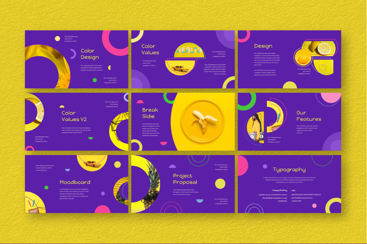 Circle Brand Google Slide Template, a Presentation Template by Inkofert (Photo 7 of 9)