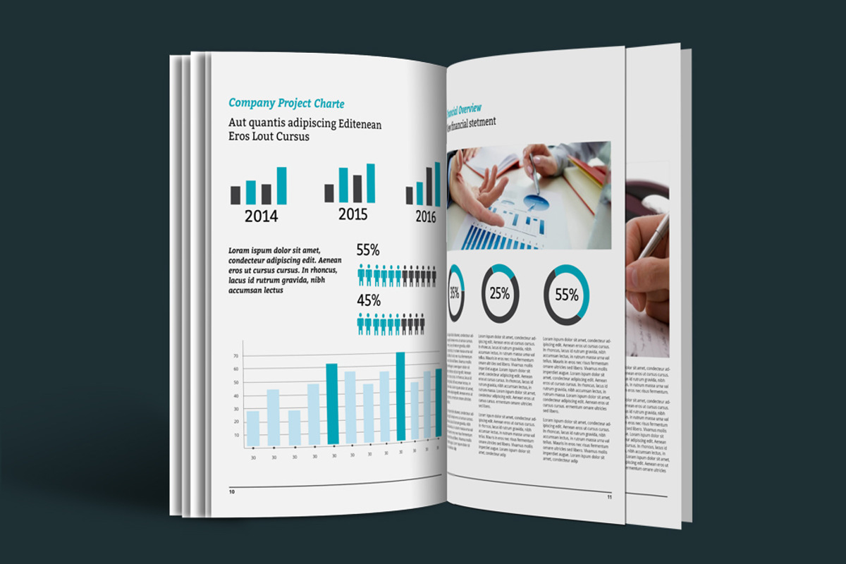 36 Pages Annual Report, a Brochure Template by alimran24 (Photo 5 of 8)