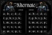 Kraken Gothic Typeface, a Blackletter Font by alit design (Thumbnail 9 of 20)