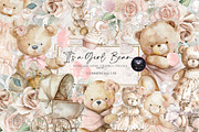 Teddy Bear Boho Clipart, an Animal Illustration by BigCakeBee (Thumbnail 1 of 4)