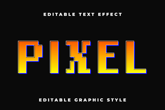 Pixel Gradient Text Effect preview 4