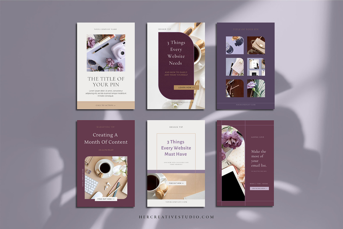 Canva Social Media Bundle Harmonious, a Social Media Template by Her Creative Studio (Photo 5 of 9)
